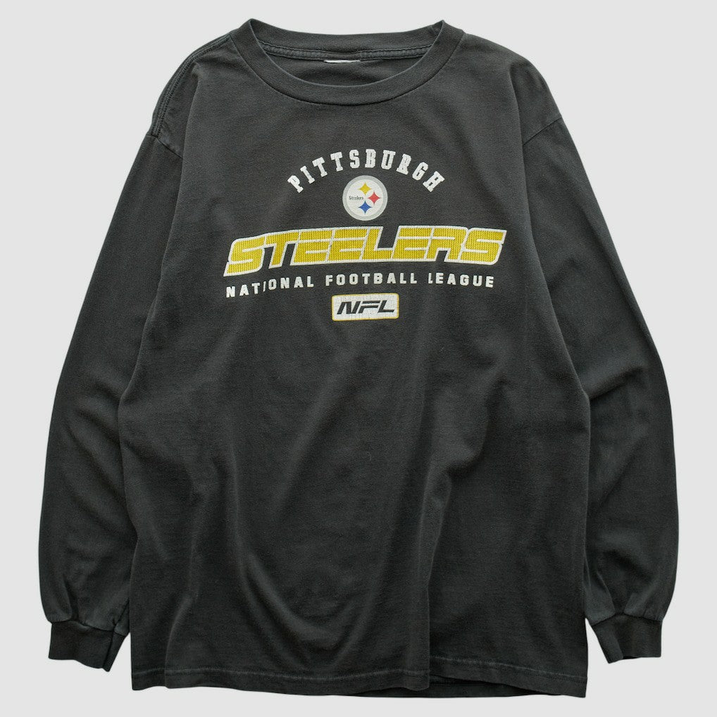 Pittsburgh Steelers 2000s Long Sleeve T-shirt Black Vintage - Fanatics