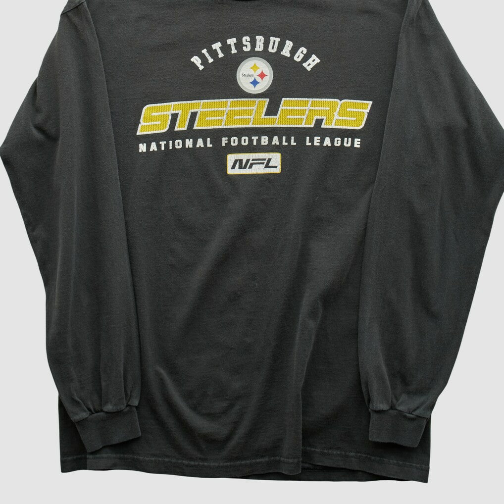 Pittsburgh Steelers 2000s Long Sleeve T-shirt Black Vintage - Fanatics