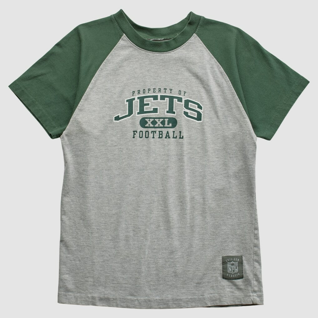 New York Jets NFL 2000s T-shirt Heather Gray Vintage - Fanatics