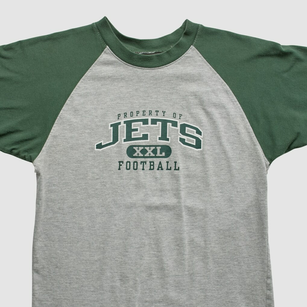 New York Jets NFL 2000s T-shirt Heather Gray Vintage - Fanatics