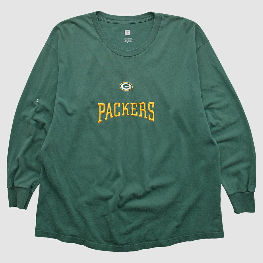 Green Bay Packers NFL 2000s Long Sleeve T-shirt Green Vintage - Fanatics