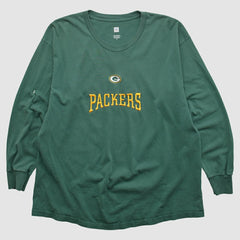 Green Bay Packers NFL 2000s Long Sleeve T-shirt Green Vintage - Fanatics