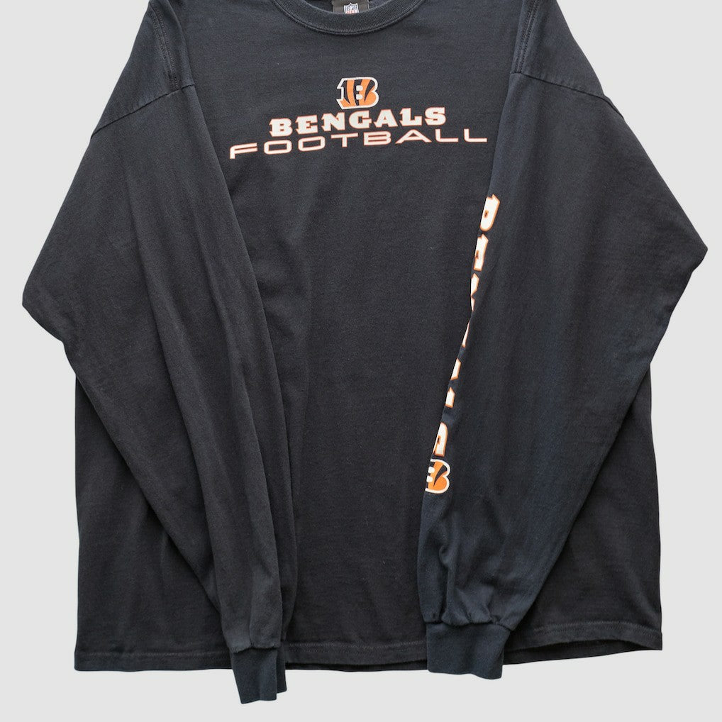 Cincinnati Bengals NFL 2010s Long Sleeve T-shirt Black Vintage - Fanatics