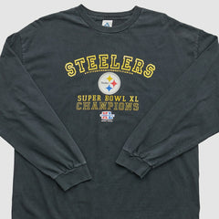 Pittsburgh Steelers Alstyle 2006 Long Sleeve T-shirt Black Vintage - Fanatics