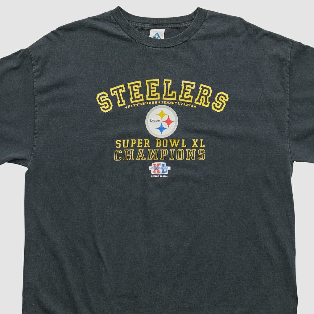 Pittsburgh Steelers Alstyle 2006 Long Sleeve T-shirt Black Vintage - Fanatics