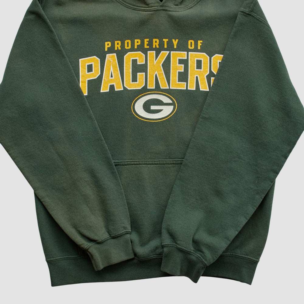 Green Bay Packers Reebok 2000s Hooded Pullover Sweatshirt Green Vintage - Fanatics