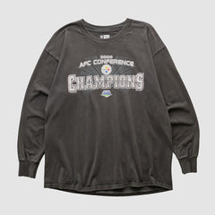 Pittsburgh Steelers NFL 2008 Long Sleeve T-shirt Black Vintage - Fanatics