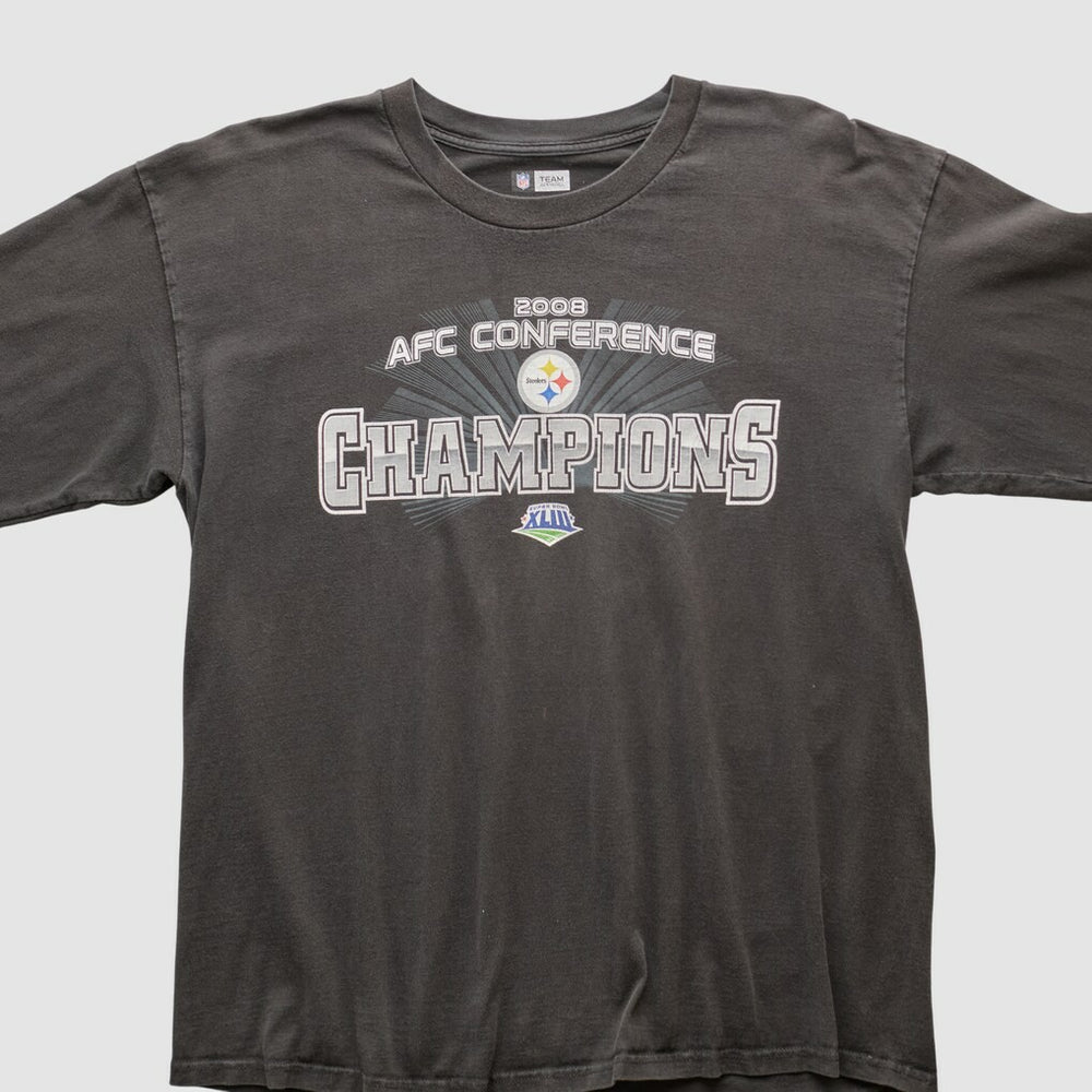 Pittsburgh Steelers NFL 2008 Long Sleeve T-shirt Black Vintage - Fanatics
