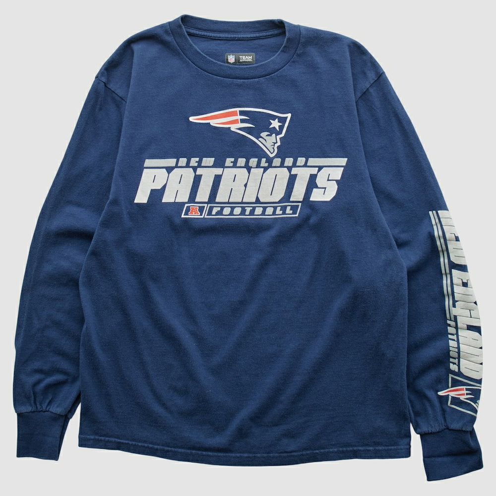 New England Patriots NFL 2010s Long Sleeve T-shirt Navy Vintage - Fanatics