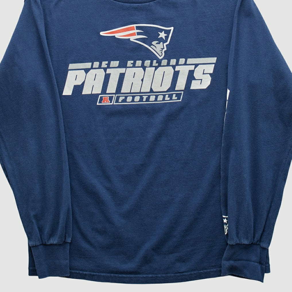 New England Patriots NFL 2010s Long Sleeve T-shirt Navy Vintage - Fanatics