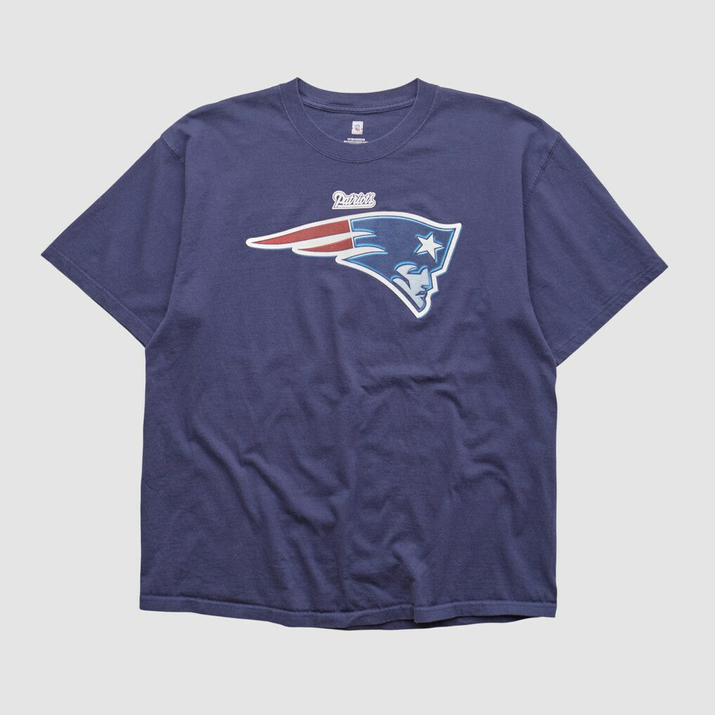 New England Patriots NFL 2000s T-shirt Navy Vintage - Fanatics