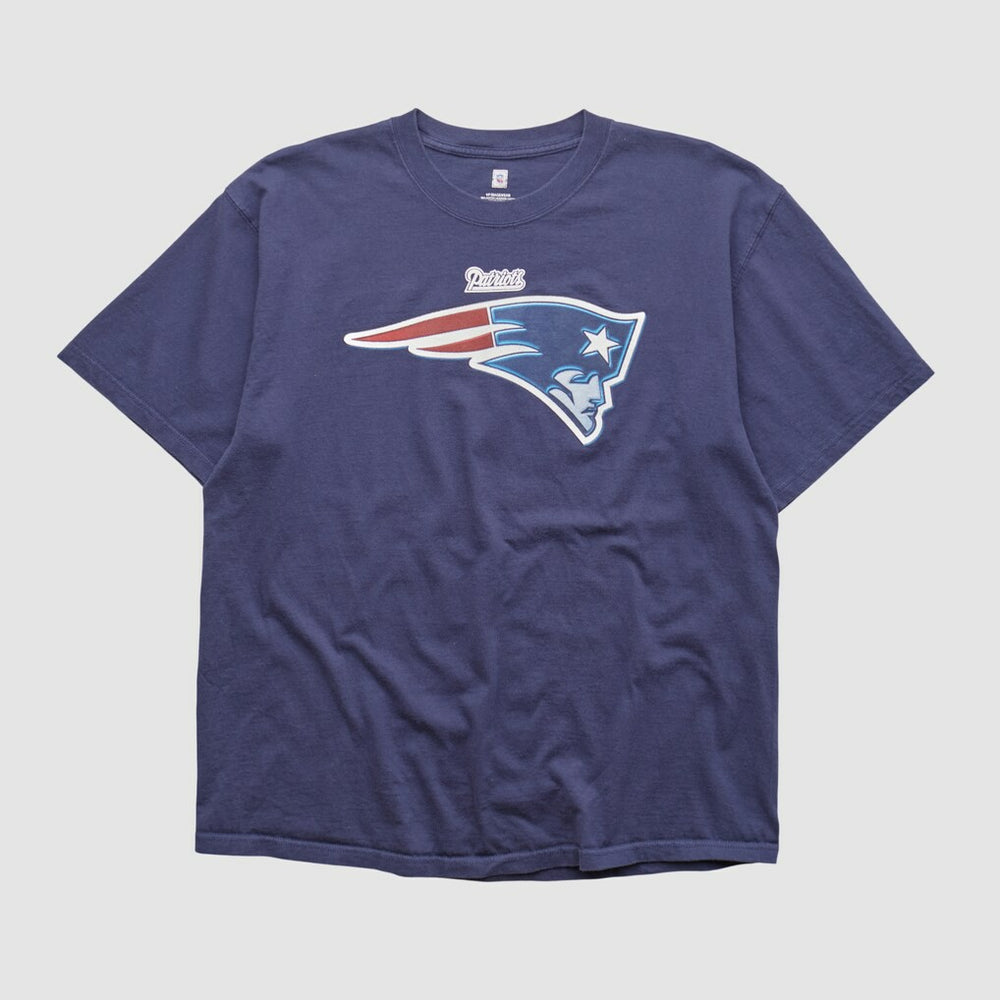 New England Patriots NFL 2000s T-shirt Navy Vintage - Fanatics
