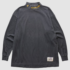 Pittsburgh Steelers 90s Long Sleeve T-shirt Charcoal Vintage - Fanatics