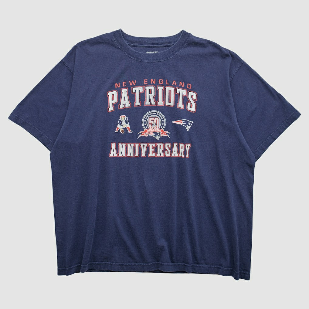New England Patriots Reebok 2009 T-shirt Navy Vintage - Fanatics