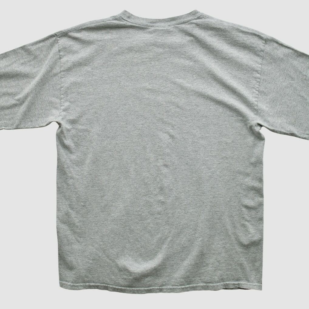 New England Patriots NFL 2000s Long Sleeve T-shirt Heather Gray Vintage - Fanatics