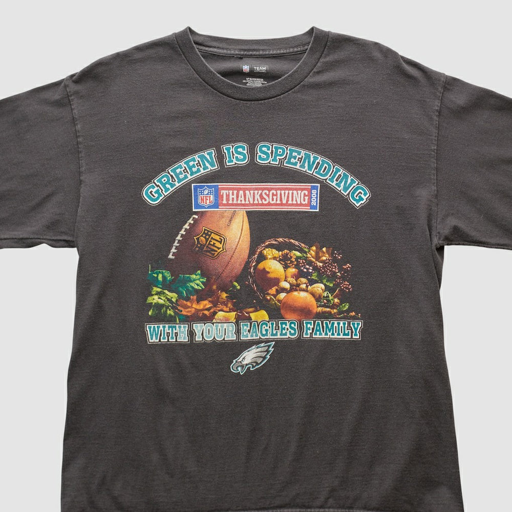 Philadelphia Eagles NFL 2008 Long Sleeve T-shirt Charcoal Vintage - Fanatics