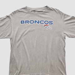 Denver Broncos NFL 2000s Long Sleeve T-shirt Heather Gray Vintage - Fanatics