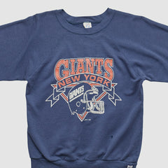 New York Giants Logo Athletic 90s Pullover Sweatshirt Navy Vintage - Fanatics