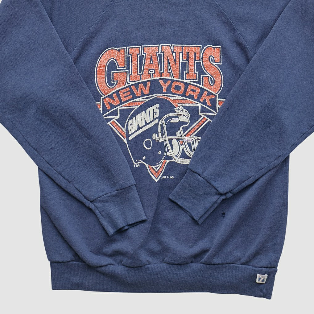 New York Giants Logo Athletic 90s Pullover Sweatshirt Navy Vintage - Fanatics