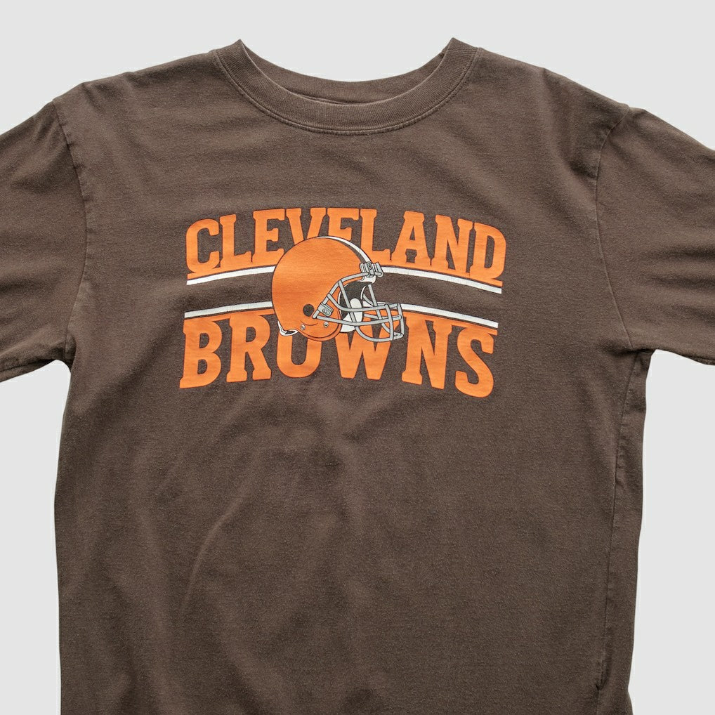 Cleveland Browns Reebok 2000s Long Sleeve T-shirt Brown Vintage - Fanatics