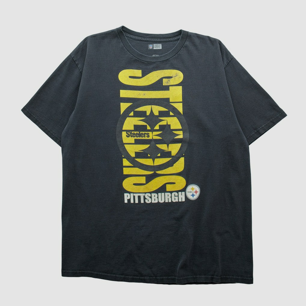 Pittsburgh Steelers NFL 2000s T-shirt Black Vintage - Fanatics