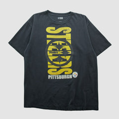 Pittsburgh Steelers NFL 2000s T-shirt Black Vintage - Fanatics