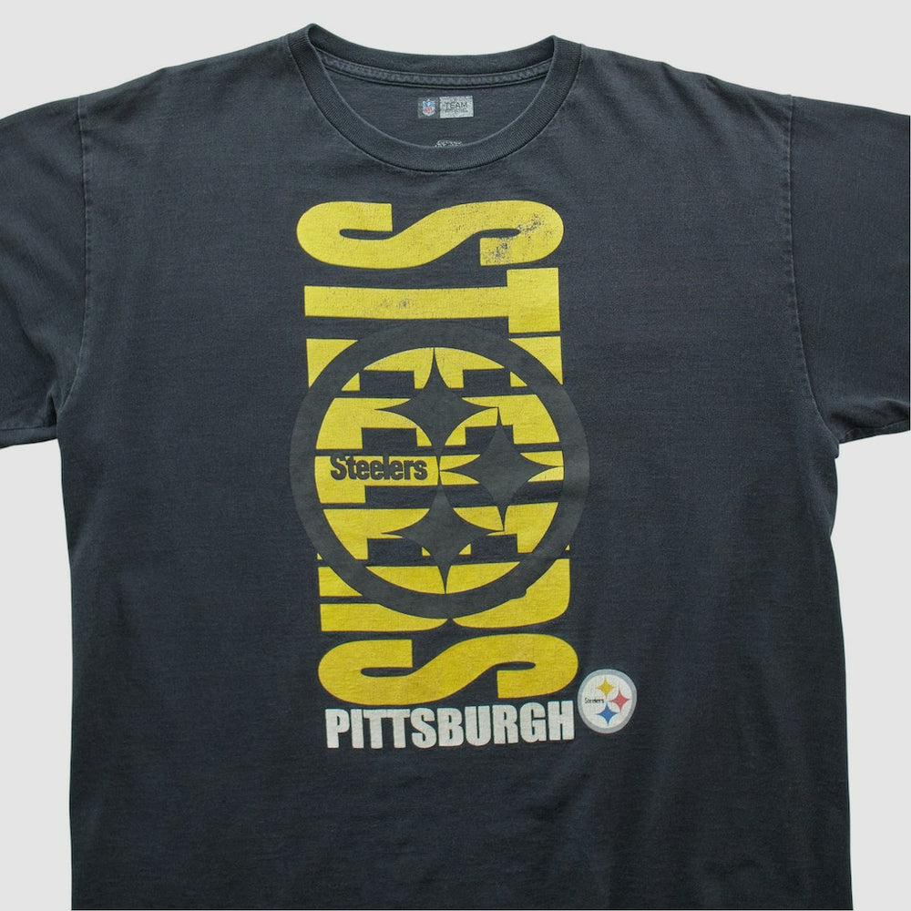 Pittsburgh Steelers NFL 2000s T-shirt Black Vintage - Fanatics