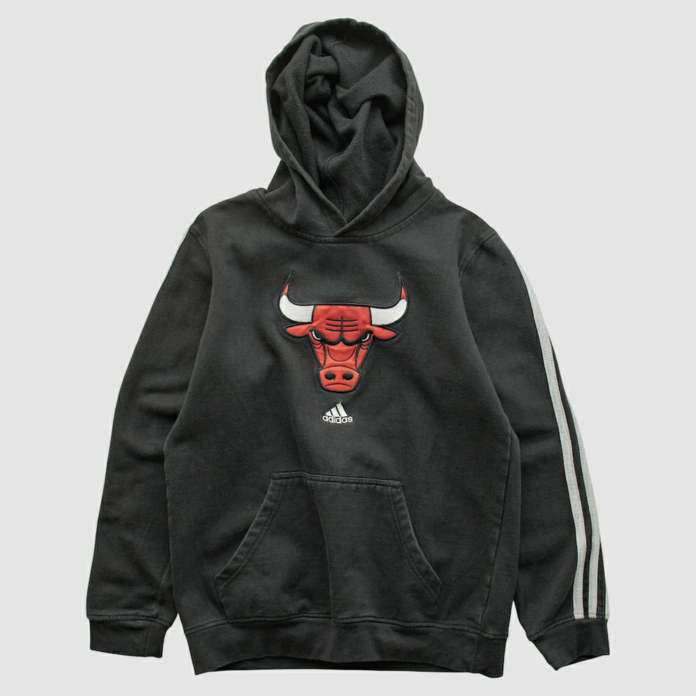 Adidas - Chicago Bulls 2010s Hooded Sweatshirt - Black Vintage