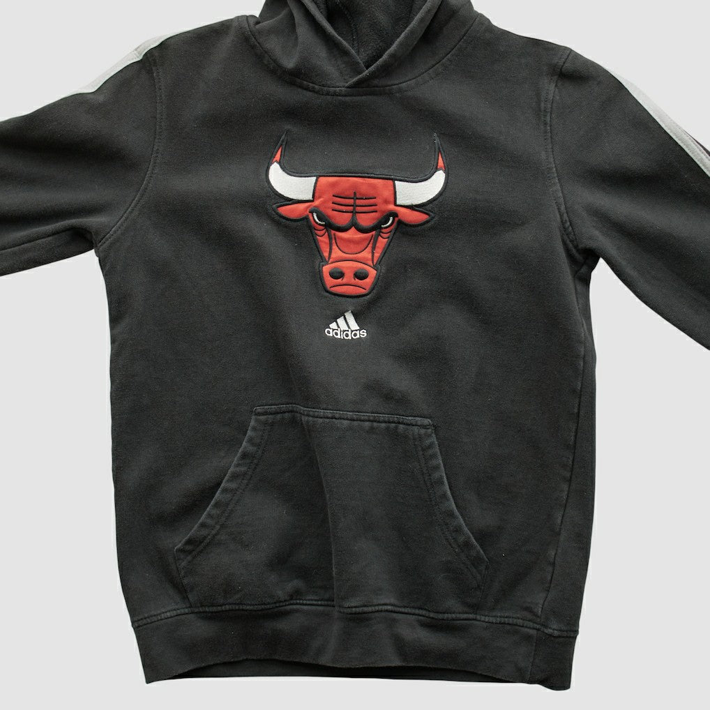 Adidas - Chicago Bulls 2010s Hooded Sweatshirt - Black Vintage