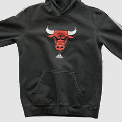 Adidas - Chicago Bulls 2010s Hooded Sweatshirt - Black Vintage