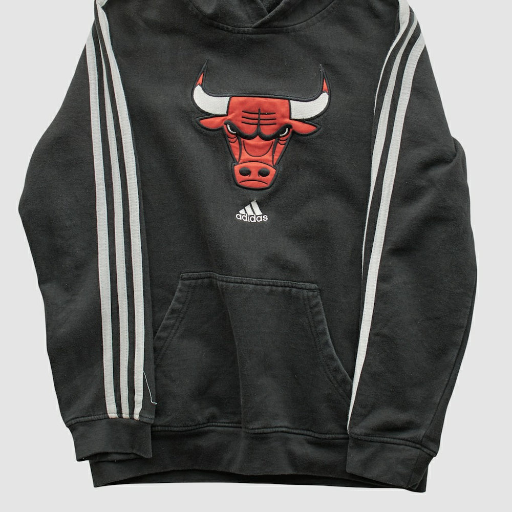 Adidas - Chicago Bulls 2010s Hooded Sweatshirt - Black Vintage