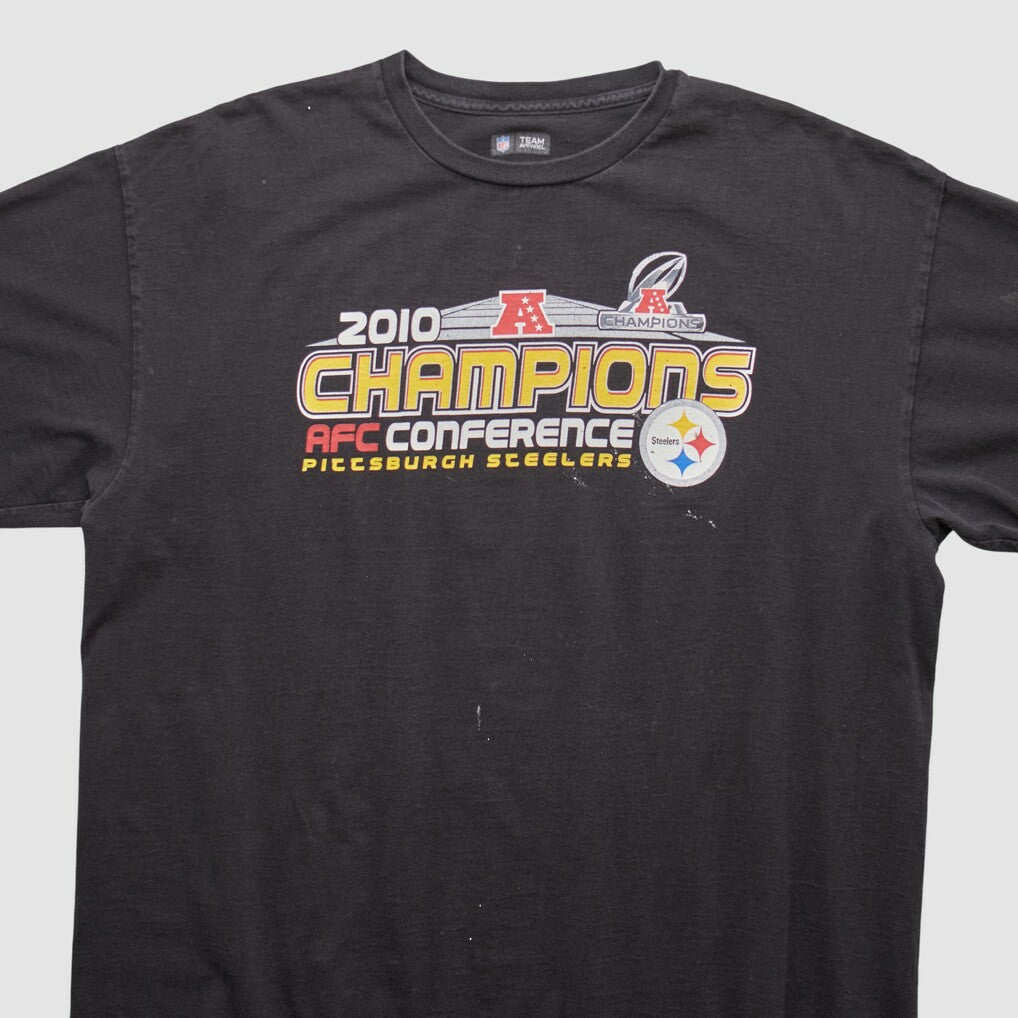 Pittsburgh Steelers NFL 2010 T-shirt Black Vintage - Fanatics