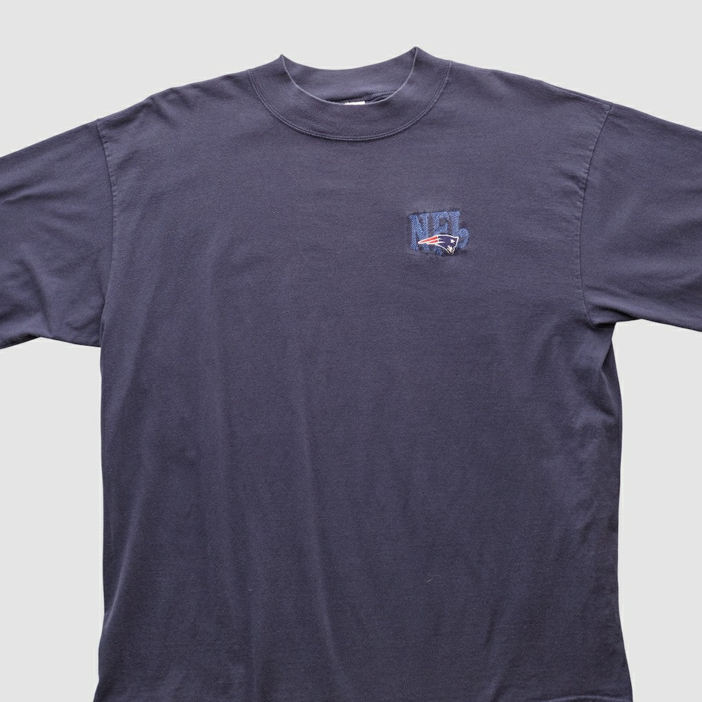 New England Patriots NFL 2000s Long Sleeve T-shirt Navy Vintage - Fanatics