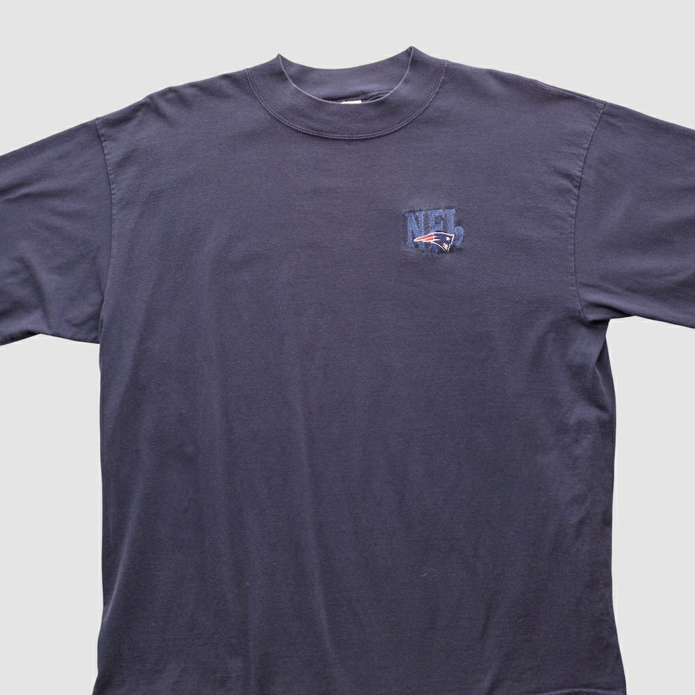 New England Patriots NFL 2000s Long Sleeve T-shirt Navy Vintage - Fanatics