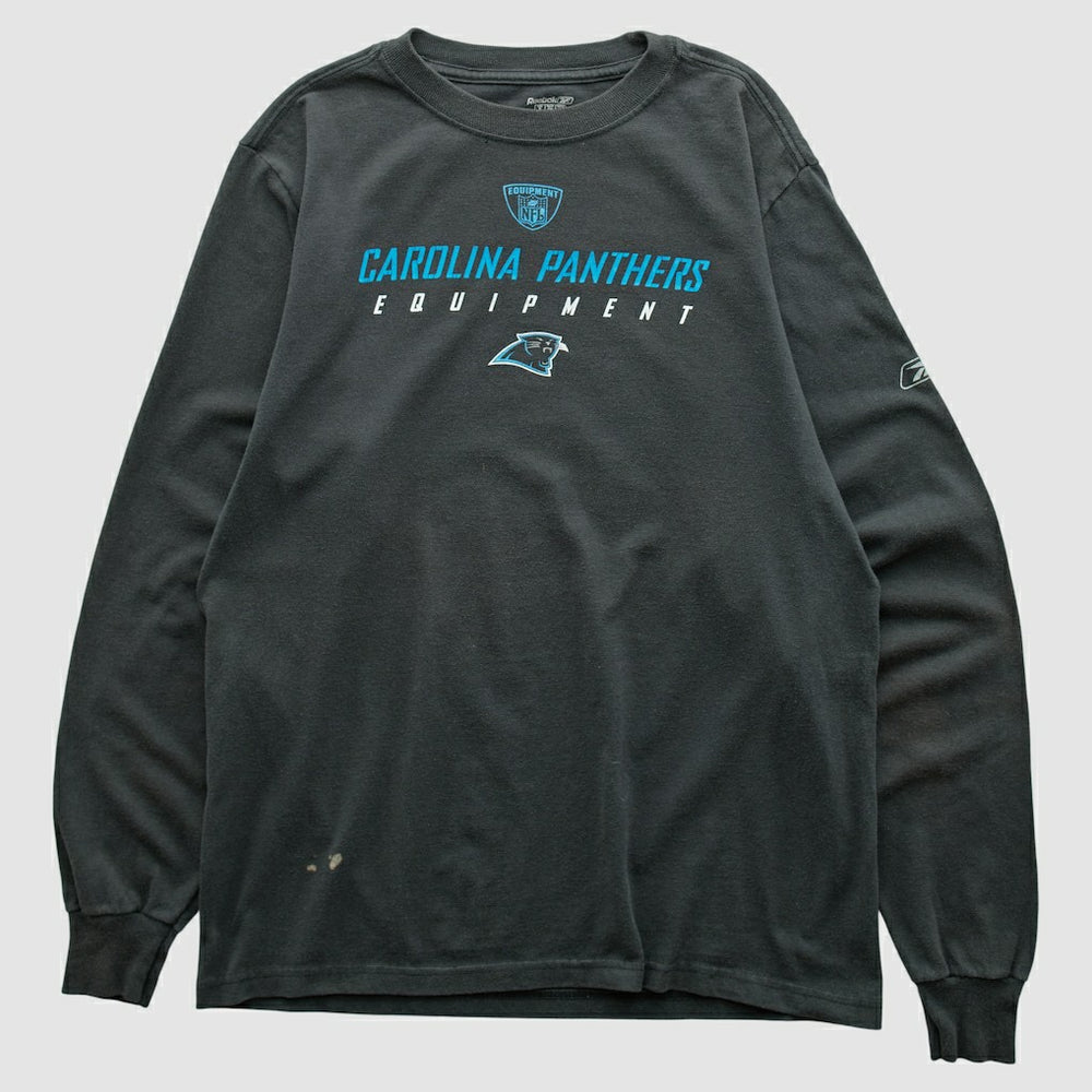 Carolina Panthers Reebok 2000s Long Sleeve T-shirt Black Vintage - Fanatics