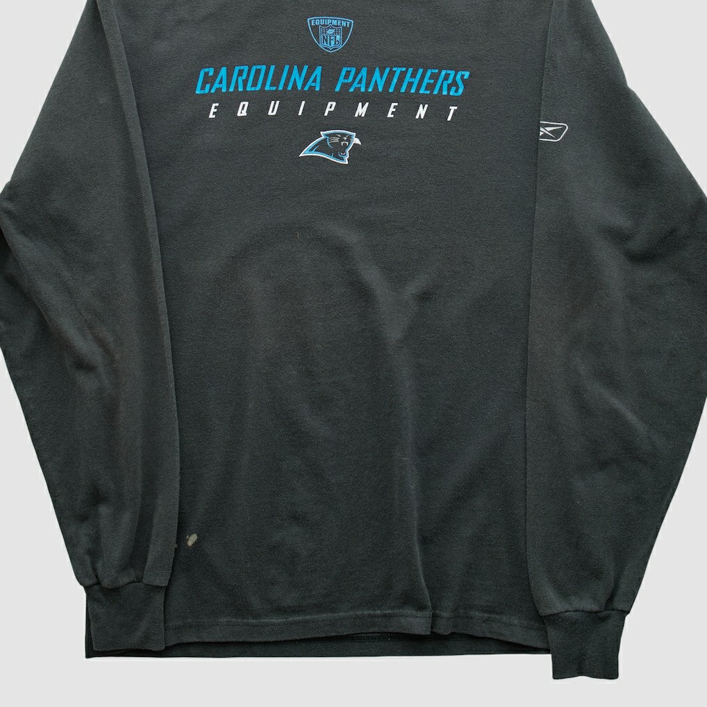 Carolina Panthers Reebok 2000s Long Sleeve T-shirt Black Vintage - Fanatics