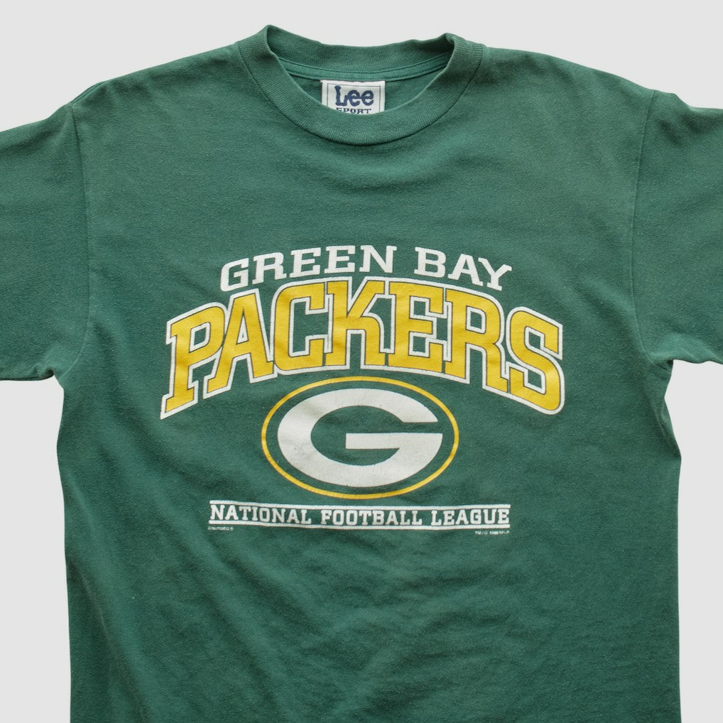 Green Bay Packers Lee Apparel 90s T-shirt Green Vintage - Fanatics