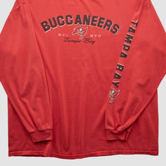 Tampa Bay Buccaneers NFL 2000s Long Sleeve T-shirt Red Vintage - Fanatics