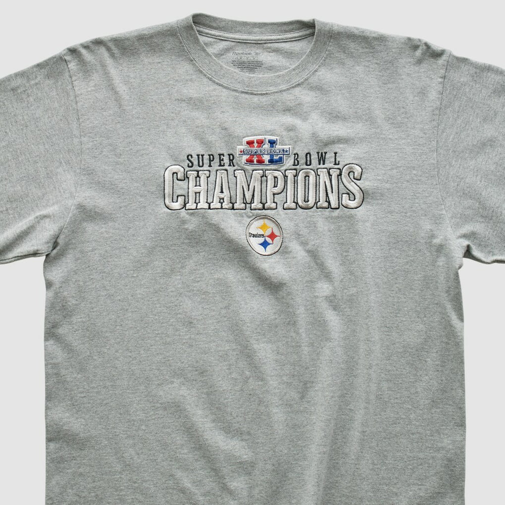 Pittsburgh Steelers Reebok 2006 Long Sleeve T-shirt Gray Vintage - Fanatics