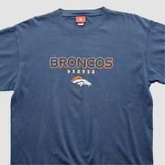 Denver Broncos NFL 2000s T-shirt Blue Vintage - Fanatics