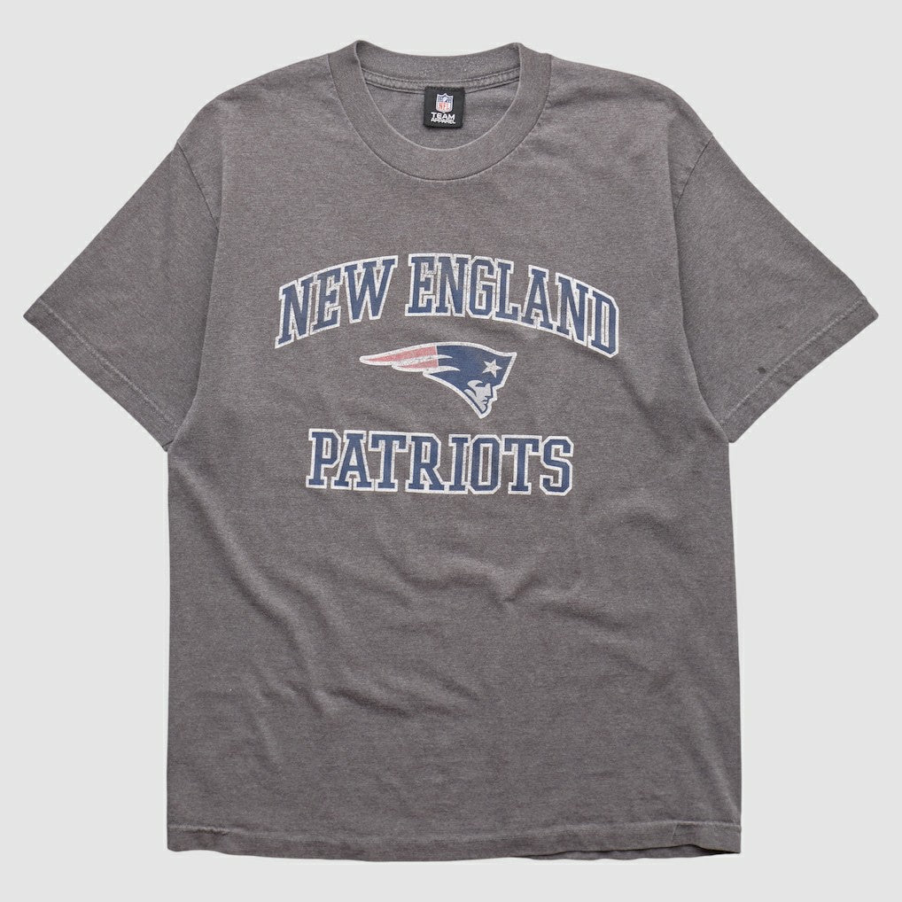 New England Patriots NFL 2010s T-shirt Heather Gray Vintage - Fanatics