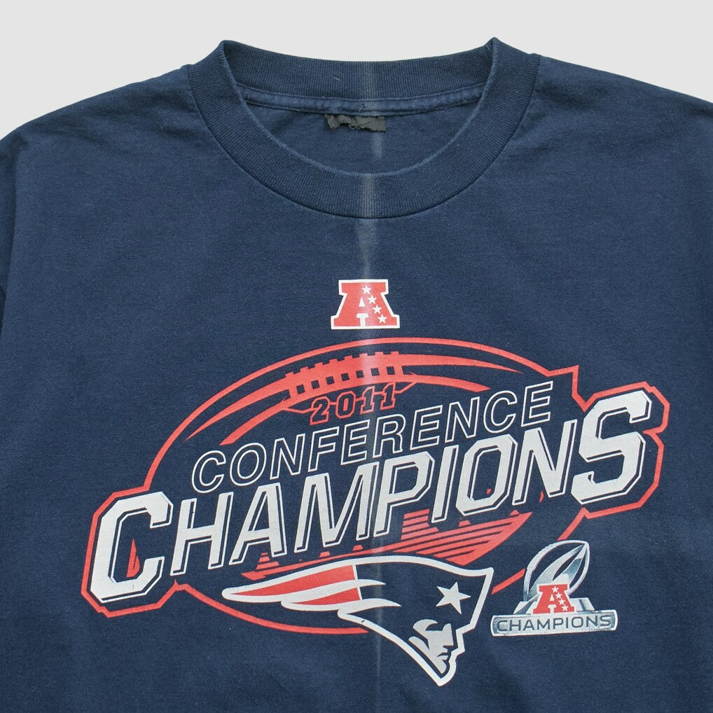 New England Patriots 2011 T-shirt Navy Vintage - Fanatics