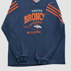Denver Broncos 2000s Pullover Sweatshirt Navy Vintage - Fanatics