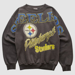 Pittsburgh Steelers Tultex 1994 Pullover Sweatshirt Charcoal Vintage - Fanatics