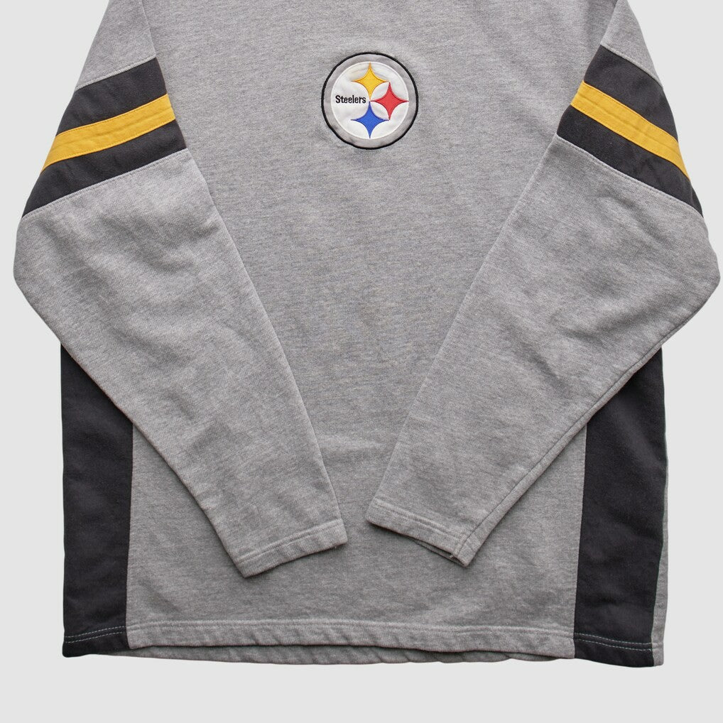 Pittsburgh Steelers NFL 2010s Pullover Sweatshirt Heather Gray Vintage - Fanatics