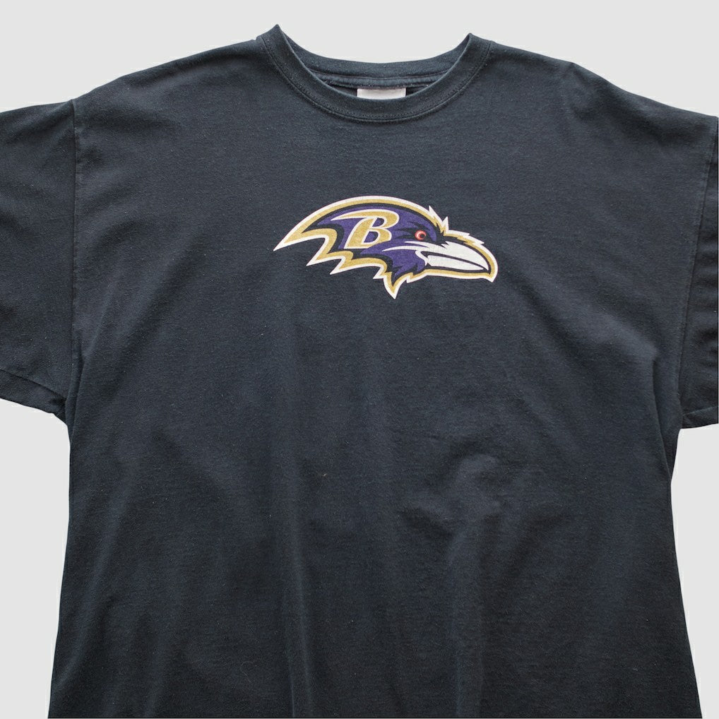 Baltimore Ravens Reebok 2000s T-shirt Black Vintage - Fanatics