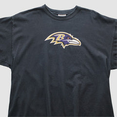 Baltimore Ravens Reebok 2000s T-shirt Black Vintage - Fanatics