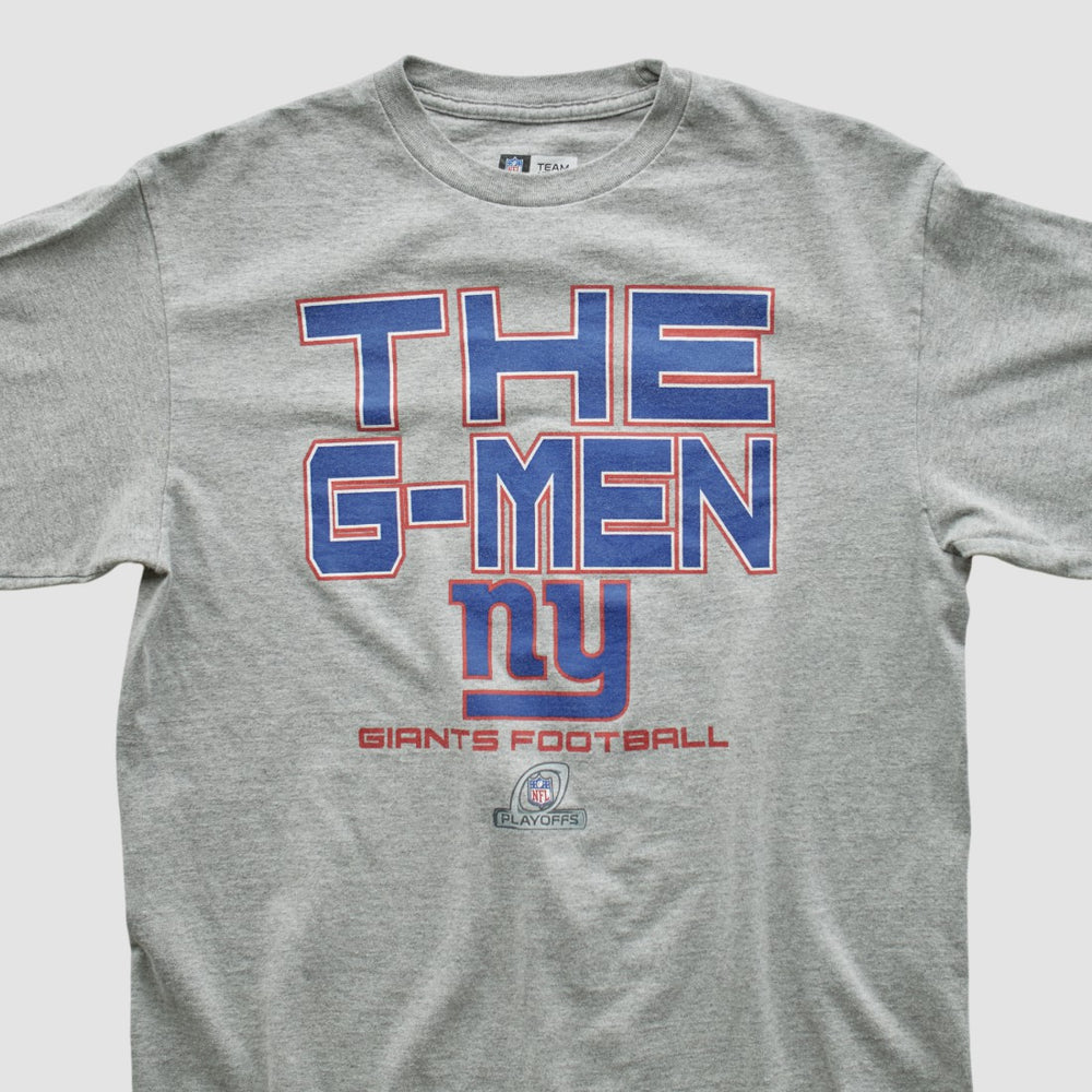 New York Giants NFL 2010s Long Sleeve T-shirt Heather Gray Vintage - Fanatics