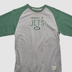 New York Jets NFL 2000s Long Sleeve T-shirt Heather Gray Vintage - Fanatics
