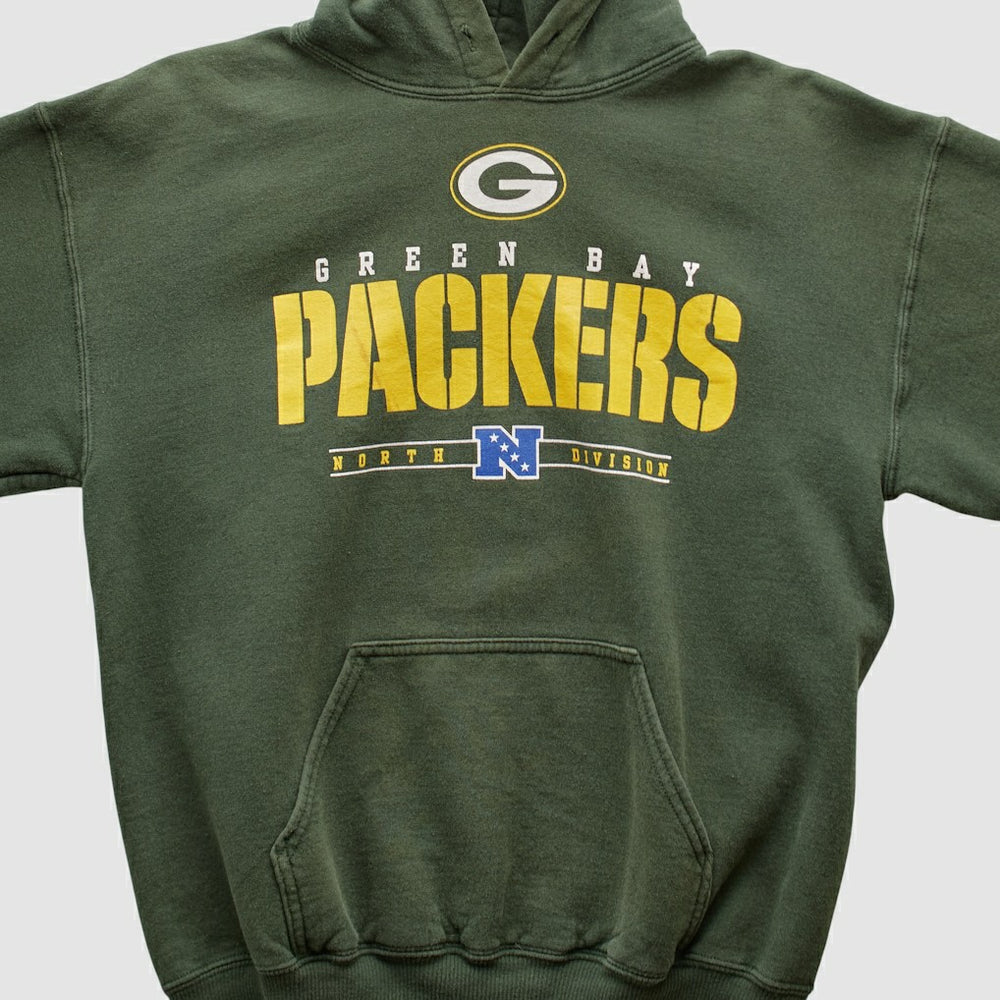 Green Bay Packers NFL 2000s Hooded Pullover Sweatshirt Green Vintage - Fanatics